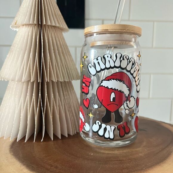 New Beer can glass NWT - Picture 1 of 3